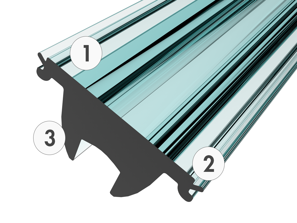 Tri-Extruded